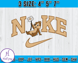 Nike Chip Embroidery, Disney Nike Embroidery Design, Machine embroidery pattern
