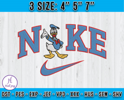 Nike X Donal embroidery, Donald Duck embroidery, applique embroidery designs