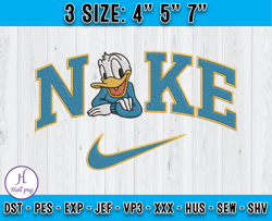 Nike X Donal embroidery, Disney Character embroidery, Nike disney Embroidery