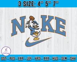 Nike X Donal embroidery, Donald embroidery, Disney Character embroidery