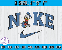 Nike X Donal Duck Film embroidery, Cartoon Character embroidery, machine embroidery applique design