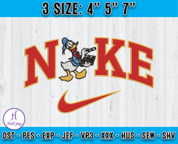 Nike X Donal embroidery, Donald Duck embroidery, Cartoon Inspired Embroidery
