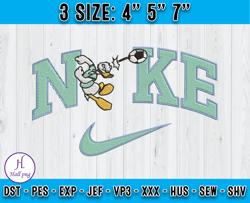 Cute Donal embroidery, Nike Donald Duck embroidery, machine embroidery patterns