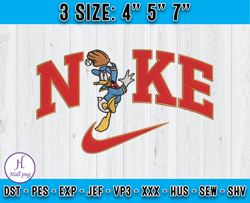 Nike X Donal Duck embroidery, Donal Duck Cartoon Inspired Embroidery