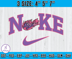 Nike x Fire Salamander embroidery, Frozen Character embroidery, Logo Fashion