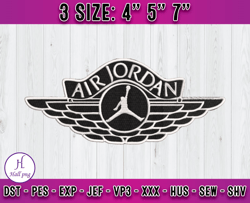 Air Jordan embroidery, Jordan Logo embroidery, logo fashion embroidery