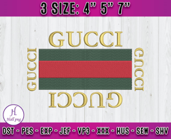Gucci embroidery machine, Gucci logo embroidery, logo fashion embroidery