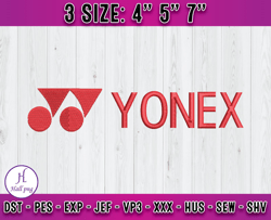 Yonex logo embroidery, logo fashion embroidery, embroidery Design file