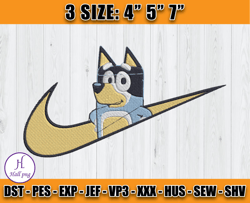 Nike Bandit Embroidery, Bluey Embroidery, Embroidery Machine file