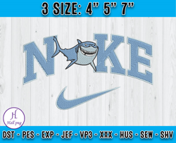 Nike Bruce Embroidery, Finding Nemo Embroidery, Embroidery desing file