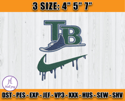 STampa Bay Rays Embroidery, MLB Nike Embroidery, Embroidery pattern