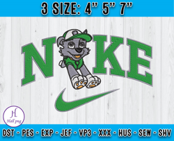 Nike and Rocky Embroidery, Nike Cartoon Embroidery, PAW Patrol embroidery