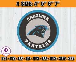 Panthers Embroidery, NFL Panthers Embroidery, NFL Machine Embroidery Digital, 4 sizes Machine Emb Files -16 Diven