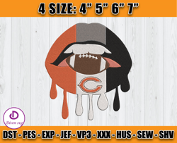 Chicago Bears Embroidery, NFL Chicago Bears Embroidery, NFL Machine Embroidery Digital, 4 sizes Machine Emb Files - 09 D