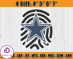 Dallas Cowboys Embroidery, Dallas Logo, Logo NFL Embroidery, sport Embroidery, D1 - Diven