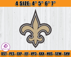 New Orleans Saints Embroidery Designs, NFL Embroidery Designs, NFL Saints Embroidery, Digital Download