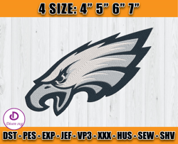 Philadelphia Eagles Embroidery Machine Design, NFL Embroidery Design, Instant Download