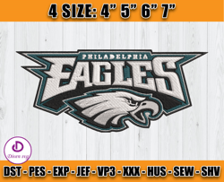 Philadelphia Eagles Embroidery Designs, NFL Embroidery Designs, NFL Eagles Embroidery, Digital Download
