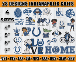Indianapolis Colts Football Logo Embroidery Bundle, Bundle NFL Logo Embroidery 14