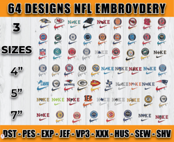 Bundle NFL Football Logo Embroidery, Bundle NFL Logo Embroidery 36