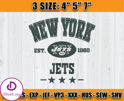New York Jets Football Embroidery Design, Brand Embroidery, NFL Embroidery File, Logo Shirt 30