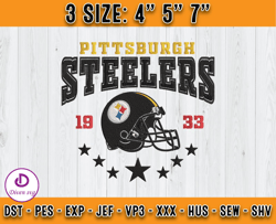 Pittsburgh Steelers Football Embroidery Design, Brand Embroidery, NFL Embroidery File, Logo Shirt 63
