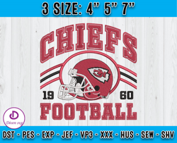 Kansas City Chiefs Football Embroidery Design, Brand Embroidery, NFL Embroidery File, Logo Shirt 89