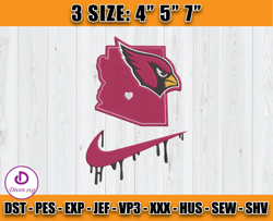 Arizona Cardinals Nike Embroidery Design, Brand Embroidery, NFL Embroidery File, Logo Shirt 101