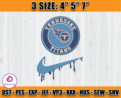 Tennessee Titans Nike Embroidery Design, Brand Embroidery, NFL Embroidery File, Logo Shirt 137