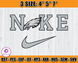 Philadelphia Eagles Nike Embroidery Design, Brand Embroidery, NFL Embroidery File, Logo Shirt 146