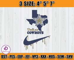 Dallas Cowboys Nike Embroidery Design, Brand Embroidery, NFL Embroidery File, Logo Shirt 148