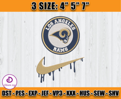 Los Angeles Rams Nike Embroidery Design, Brand Embroidery, NFL Embroidery File, Logo Shirt 149