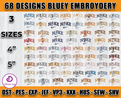 Bundle 68 Designs Bluey Embroidery, embroidery movie