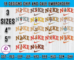 Bundle 18 Design Chip anf Dale embroidery, Embroidery machine