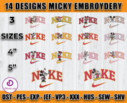Nundle 14 Design Mikey Mouse embroidery, machine embroidery applique design