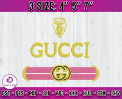 Gucci Logo embroidery, logo fashion embroidery design file