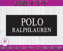 Polo Ralphlauren embroidery, logo fashion embroidery, embroidery applique