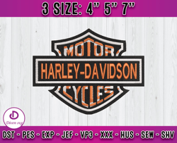 Motor Harley embroidery, Harley logo embroidery, embroidery file