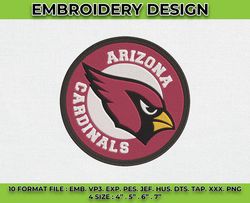 Cardinals Embroidery Designs, NFL Logo Embroidery, Machine Embroidery Pattern -04 by Cunningham