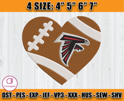 Atlanta Falcons Embroidery, NFL Falcons Embroidery, NFL Machine Embroidery Digital, 4 sizes Machine Emb Files -15-Cunnin