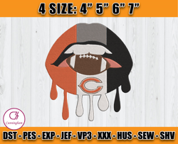Chicago Bears Embroidery, NFL Chicago Bears Embroidery, NFL Machine Embroidery Digital, 4 sizes Machine Emb Files - 09 C