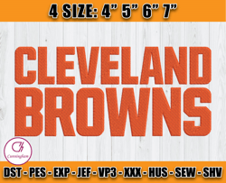 Cleveland Browns Embroidery,Browns Logo Embroidery, NFL embroidery design, Logo sport embroidery, Embroidery Design, D4-