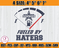 Cowboys fueled by haters Embroidery, Dallas Embroidery, Dallas Logo, NFL Team Embroidery, D14 - Cunningham