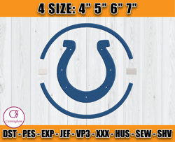 NFL Indianapolis Colts Logo Embroidery Design, Indianapolis Colts Embroidery Files, NFL Team Embroidery Files, D15- Cunn