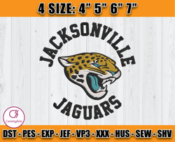 NFL JaguarsLogo Embroidery Designs, Jacksonville Jaguars Embroidery Files ,NFL Jacksonville Jaguars, D13 - Cunningham