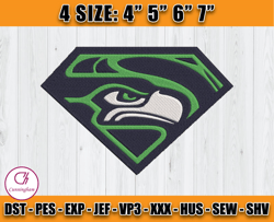 Seattle Seahawks Logo Embroidery, Seahawks Logo Embroidery, Embroidery Patterns, Embroidery Design files