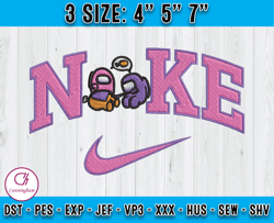 Nike x Among Us Embroidery, Cartoon embroidery, embroidery design movie