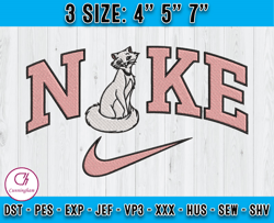 Duchess Embroidery Design, Nike x The Aristocats Embroidery, Embroidery Machine