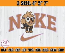 Nike X Missy embroidery, Bluey Character embroidery, Anime Embroidery Design