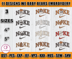 Bundle 11 Designs Baby Bears embroider, machine embroidery applique design